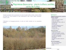 Tablet Screenshot of pepinieres-beaucamp.fr
